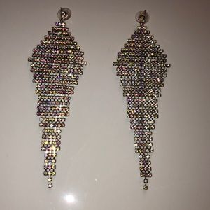 Long Diamond Earrings